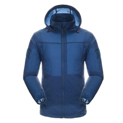 Hooded Sun Protection Jacket for Active Outdoor Sports