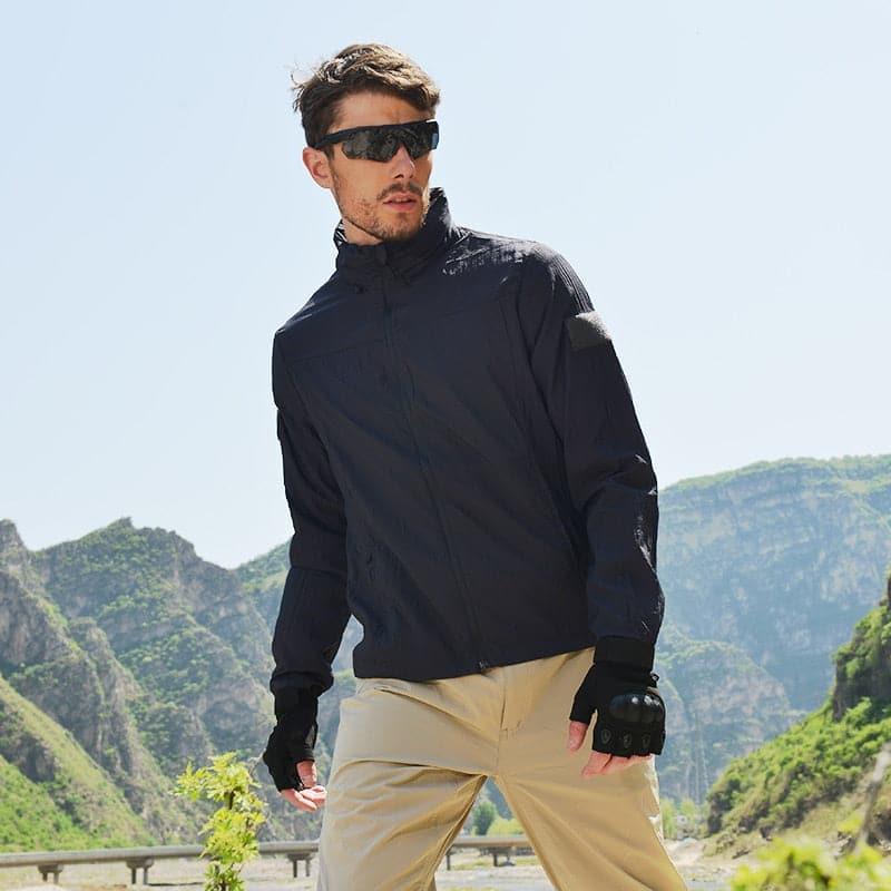 Hooded Sun Protection Jacket for Active Outdoor Sports