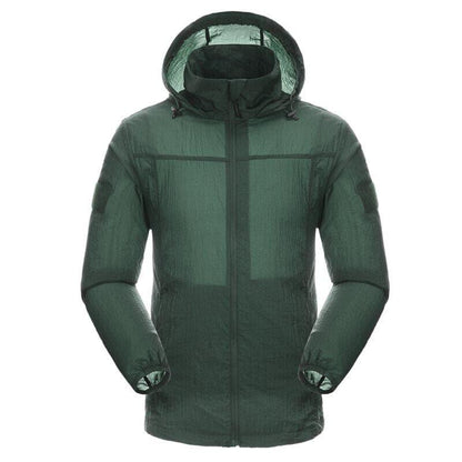 Hooded Sun Protection Jacket for Active Outdoor Sports