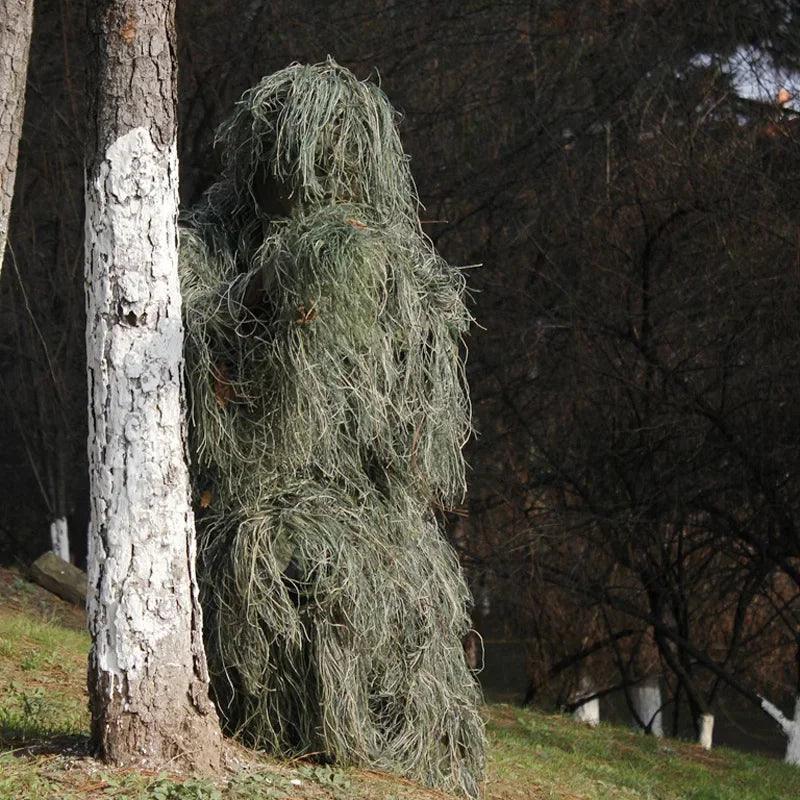 3D Camouflage Ghillie Suit Set for Hunting and Birding