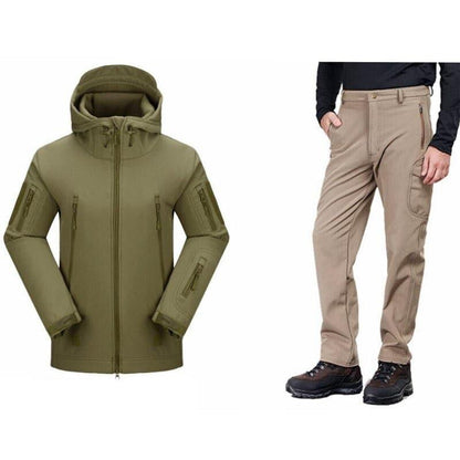 Hiking And Fishing Python Softshell Fleece Tactical Suit