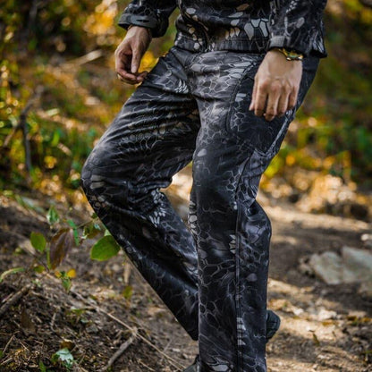 Hiking And Fishing Python Softshell Fleece Tactical Suit