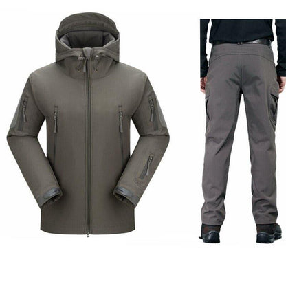 Hiking And Fishing Python Softshell Fleece Tactical Suit